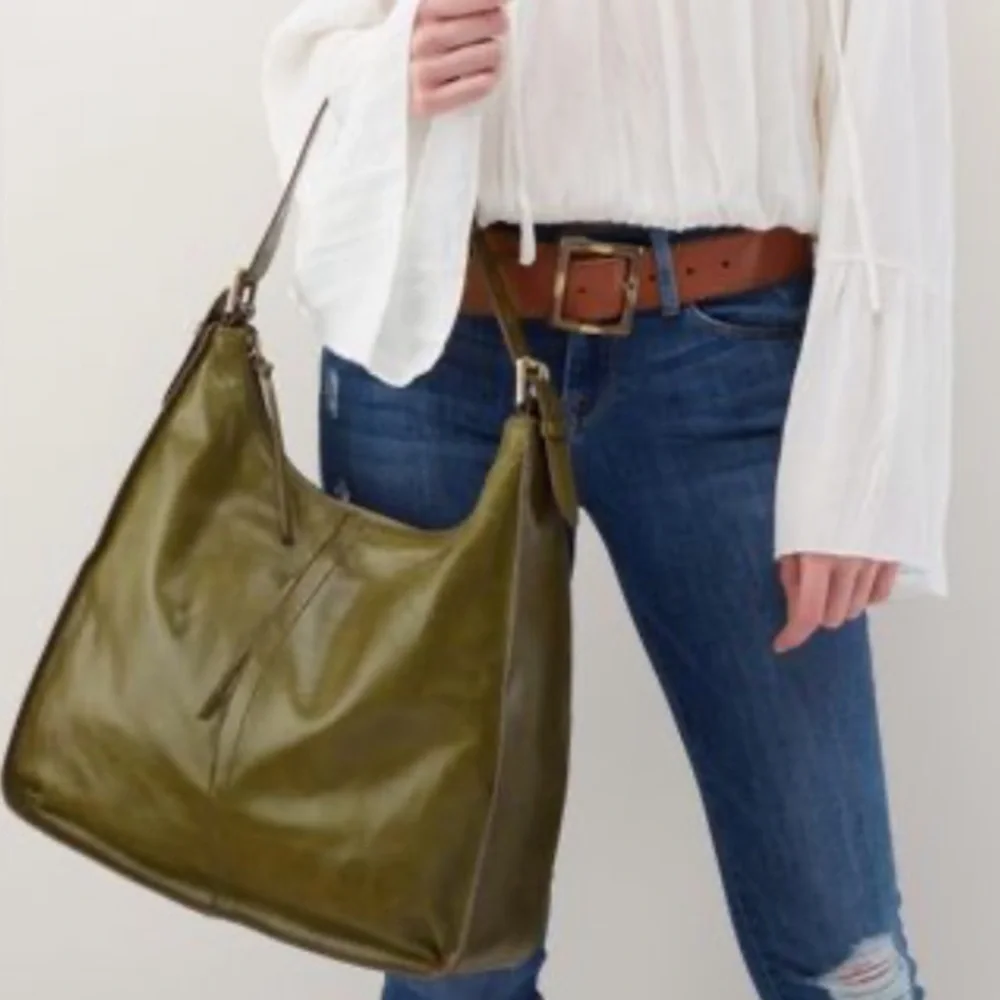 HOBO Marley Evergreen Leather Shoulder Bag